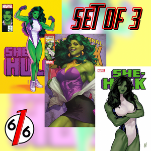 SHE-HULK #1 SET JEN BARTEL Main & ARTGERM & HUGHES Variant