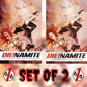 🚨 DIE!NAMITE #5 SUYDAM SET OF 2 Cvr F Homage & FOC Bonus Variant NM Dienamite