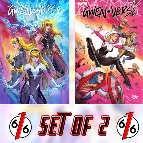 SPIDER-GWEN GWENVERSE #1 SET RICH Trade Dress Variant & NAKAYAMA Main