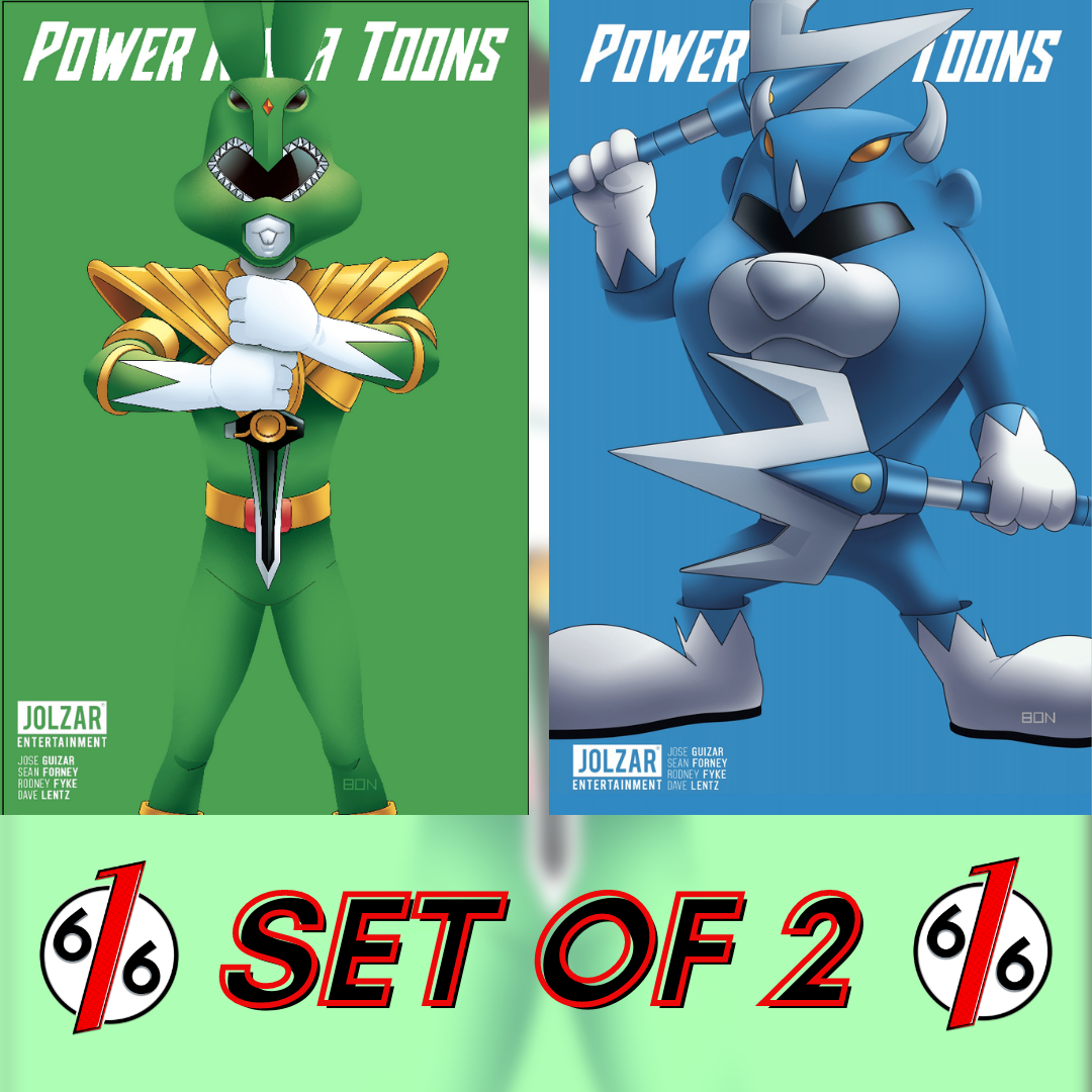 POWER NINJA TOONS BON BERNARDO 616 Exclusive Variant Homage