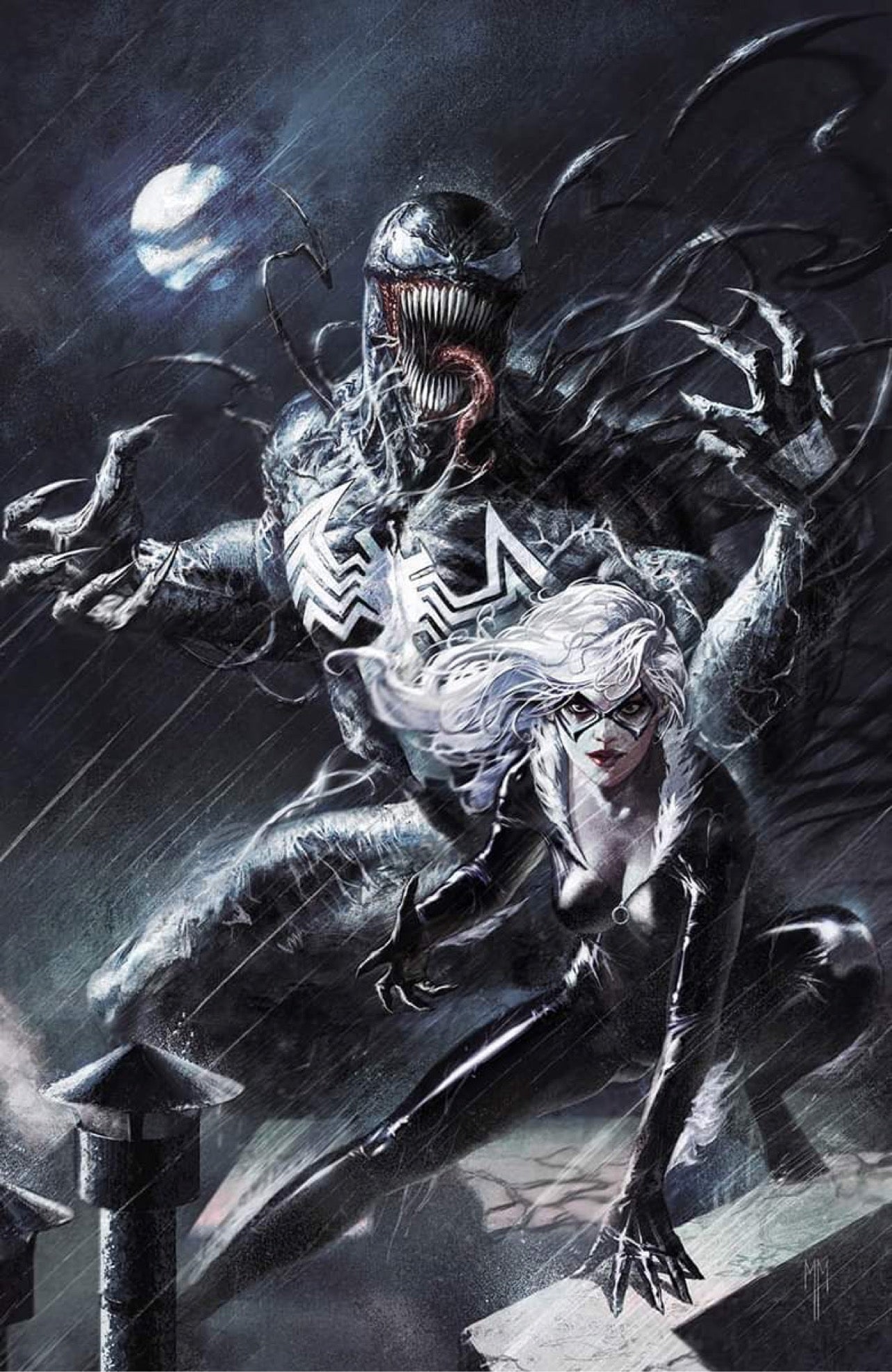 VENOM #14 MARCO MASTRAZZO Trade Dress & Virgin Variant Set BLACK