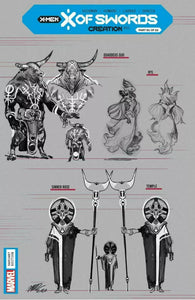 🔥✖️🗡 X OF SWORDS CREATION #1 Larraz 1:10 Ratio Design Variant X-Men Gemini NM