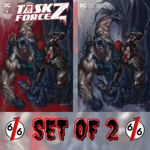 TASK FORCE Z #1 PARRILLO 616 Variant Set Trade Dress & Minimal LTD 1500