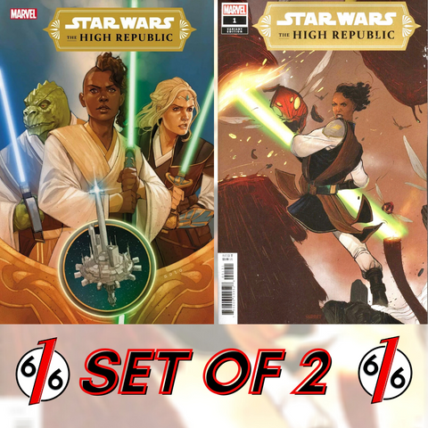 STAR WARS THE HIGH REPUBLIC #1 SET OF 2 Main Cover & 1:25 Sway Variant