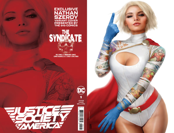 JUSTICE SOCIETY OF AMERICA #1 SZERDY Trade A & Virgin B & Virgin Foil Variant C