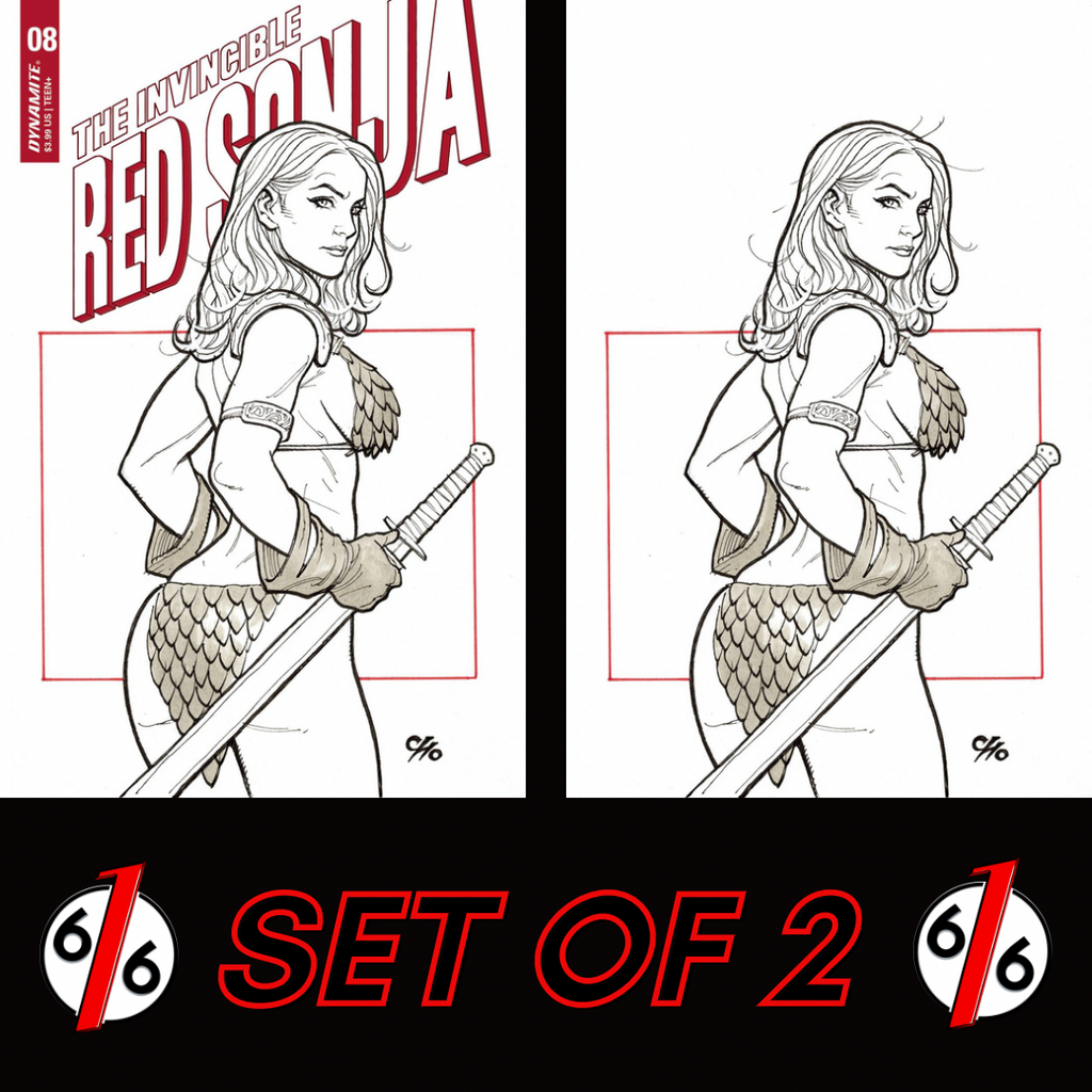 INVINCIBLE RED SONJA #8 FRANK CHO SET Cover D & 1:7 Virgin Ratio INVINCIBLE RED SONJA #8 FRANK CHO SET Cover D & 1:7 Virgin Ratio