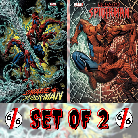 SAVAGE SPIDER-MAN #1 SET HOTZ  Trade Dress Variant & Bradshaw Main Cover