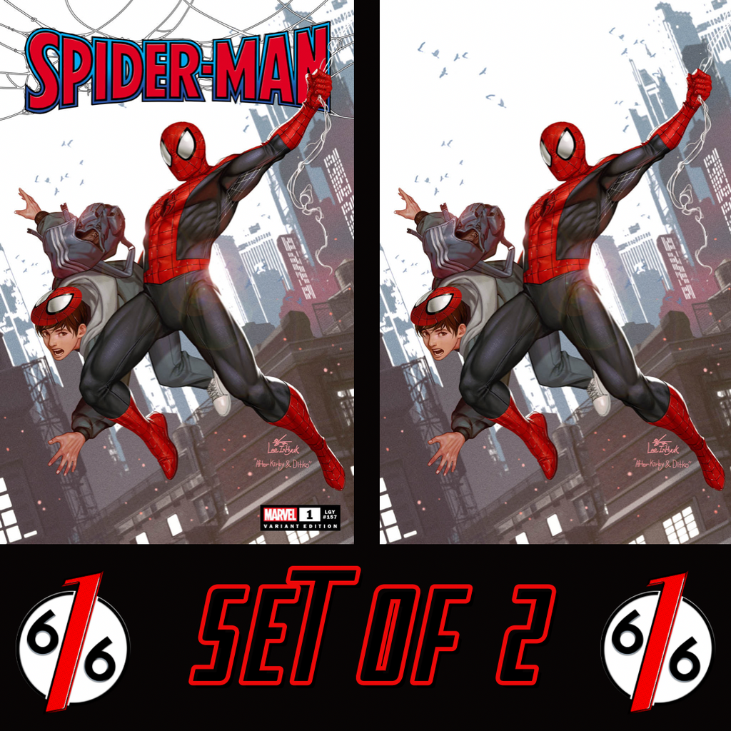 SPIDER-MAN #1 INHYUK LEE 616 Trade Dress & Virgin Variant Set AF