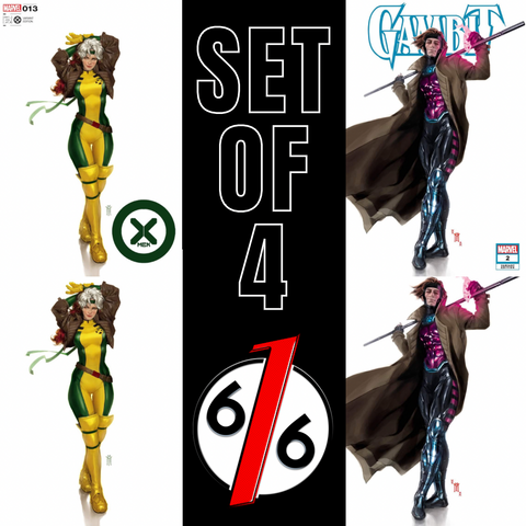 ROGUE & GAMBIT MIGUEL MERCADO Variant Set X-Men 13 & Gambit 2