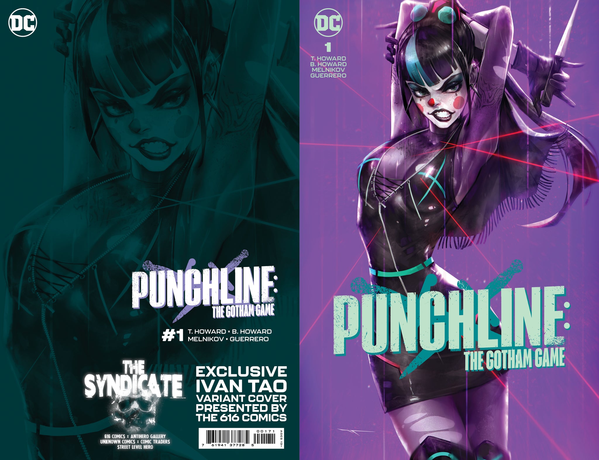 PUNCHLINE GOTHAM GAME 1 IVAN TAO 616 Comics Trade Dress Card Stock