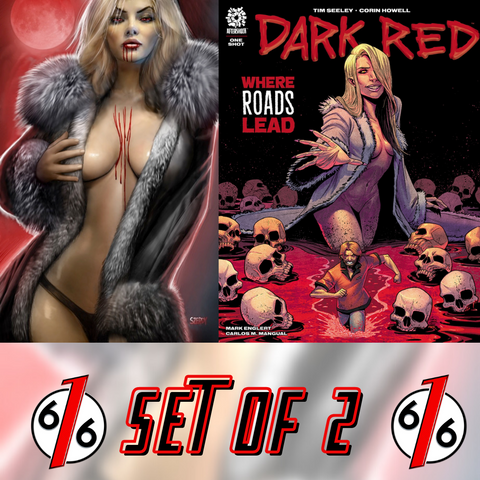 DARK RED WHERE ROADS LEAD One-Shot SET SZERDY 616 Variant & Main Cover