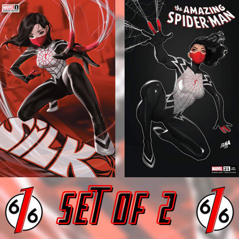 SILK #1 LESLEY LEIRIX LI & DAVID NAKAYAMA Trade Dress Variant Set Of 2