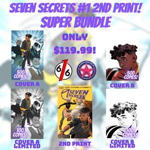 SEVEN SECRETS #1 SECOND PRINT SUPER BUNDLE SET OF 5 Exclusive Virgin Variants Ltd 100 Ultimate Fallout #4 Homage 