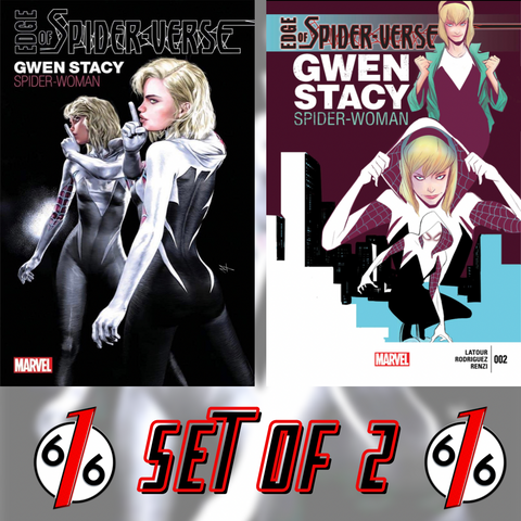 EDGE OF SPIDER-VERSE #2 FACSIMILE Set Turini Trade Dress & Rodruiguez