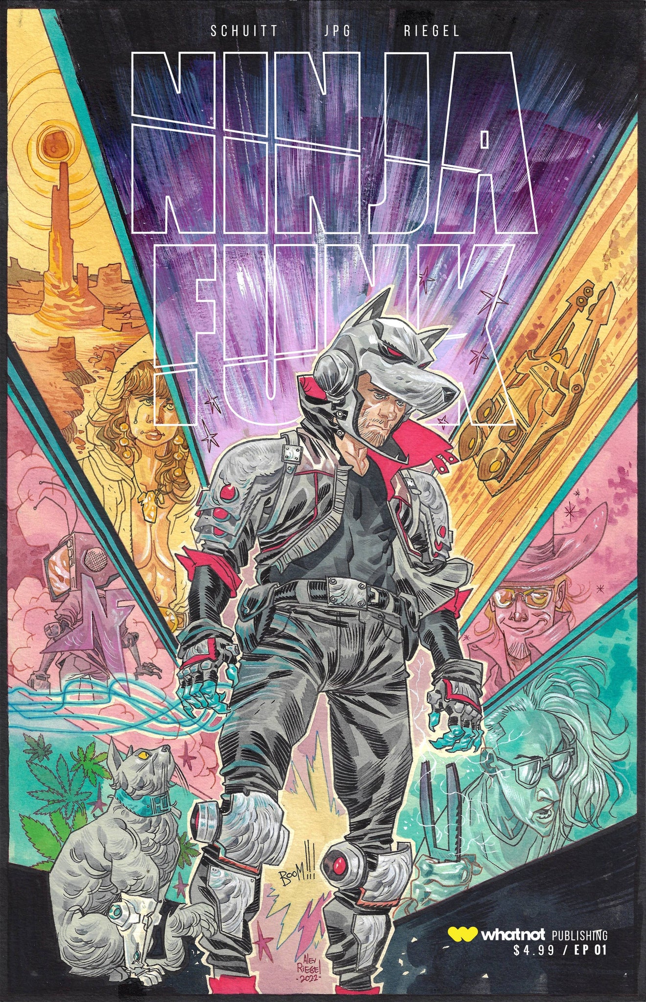 NINJA FUNK #1 ALEX RIEGEL Cover B Whatnot Publishing