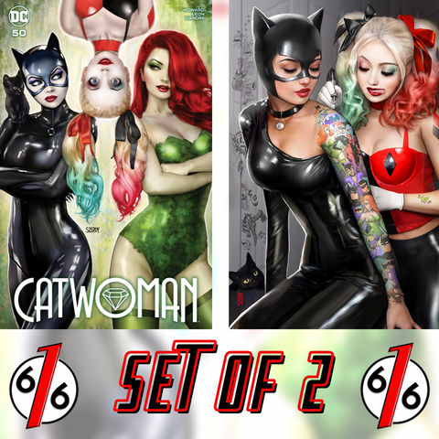 CATWOMAN #50 SZERDY 616 Trade Dress & Tattoo Virgin Variant Set