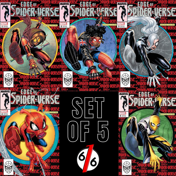 EDGE OF SPIDER-VERSE #1-5 TYLER KIRKHAM Unknown 616 Variant Set