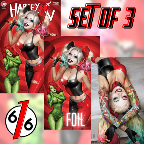 HARLEY QUINN 23 SZERDY 616 SET Trade Dress A & Virgin B & FOIL C Variant