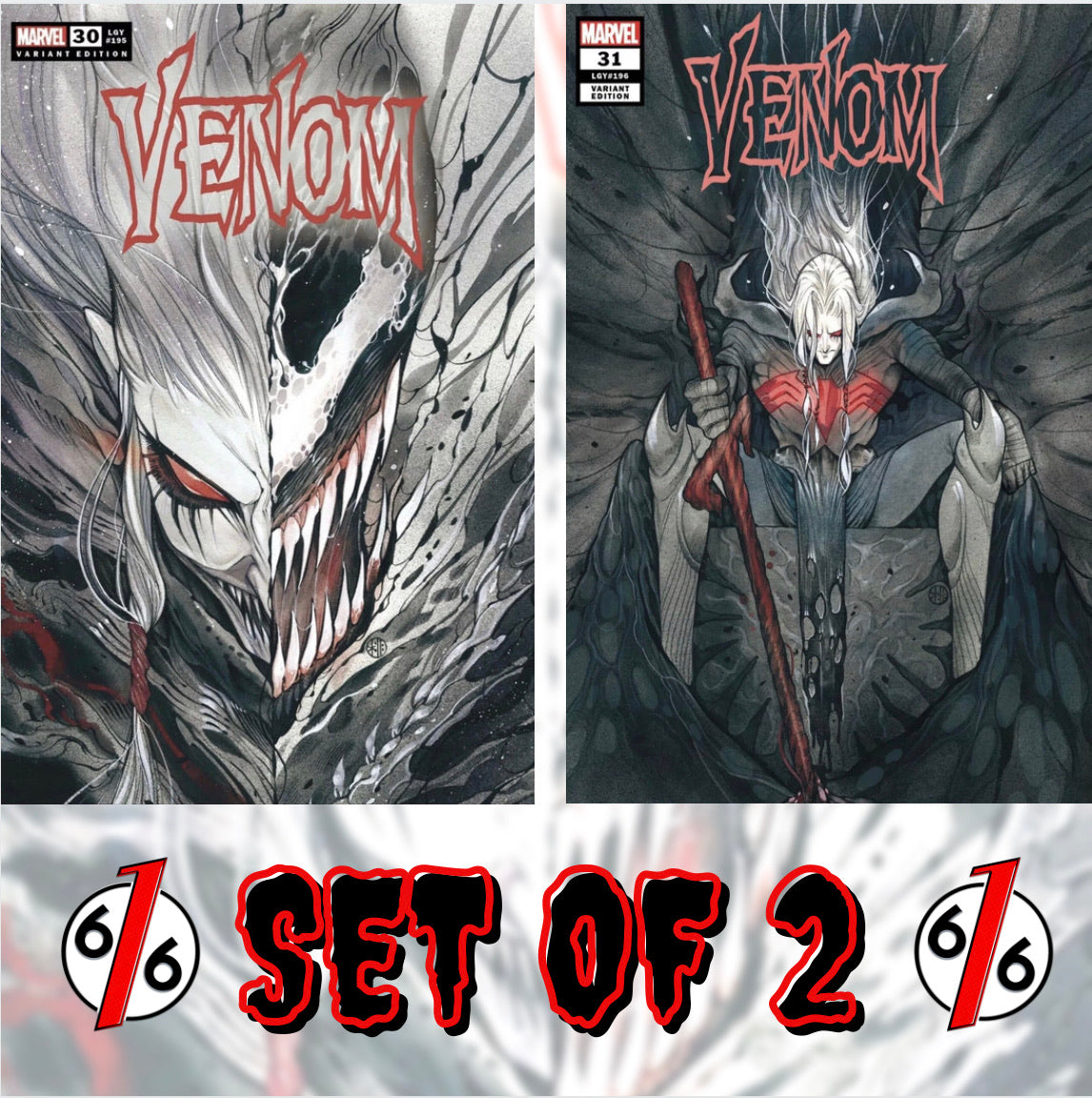 🚨🔥🕸 VENOM #30 & #31 PEACH MOMOKO SET OF 2 Trade Dress King In Black Knull NM