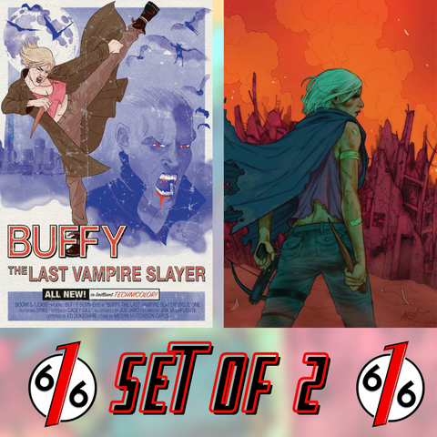 BUFFY THE LAST VAMPIRE SLAYER #1 SET HUTCHISON-CATES 616 Variant & Main Cover LTD 1000