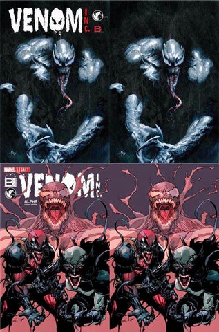 VENOM INC ALPHA OMEGA #1 GABRIELE DELL’OTTO LEINIL YU Variant Set Of 4