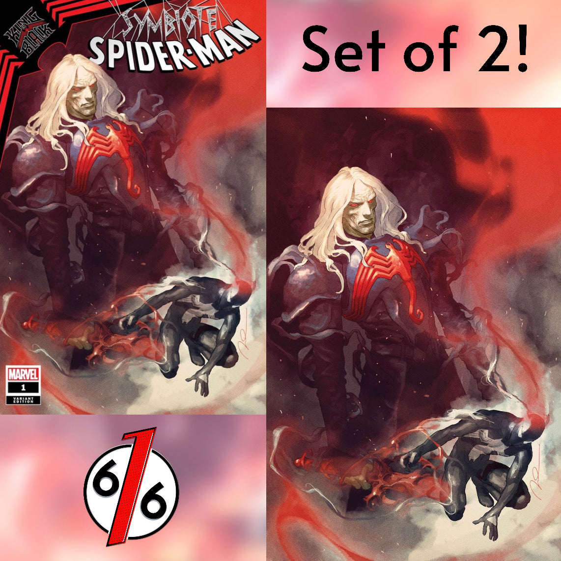 SYMBIOTE SPIDER-MAN KING IN BLACK #1 SET OF 2 GERALD PAREL Variants
