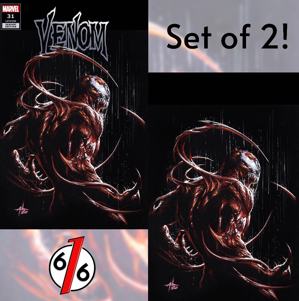 VENOM #31 SET OF 2 GABRIELE DELL’OTTO Carnage Variants King In Black ...