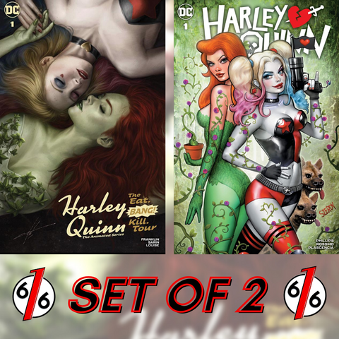 🚨🔥 HARLEY QUINN POISON IVY SET EAT BANG KILL TOUR #1 COHEN & SZERDY #1