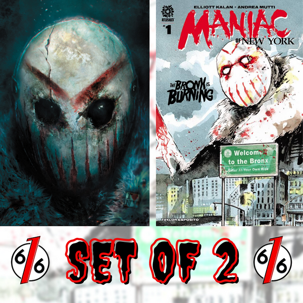 MANIAC OF NEW YORK BRONX IS BURNING #1 SET BUST 616 A & Mutti Main LTD 350 COA