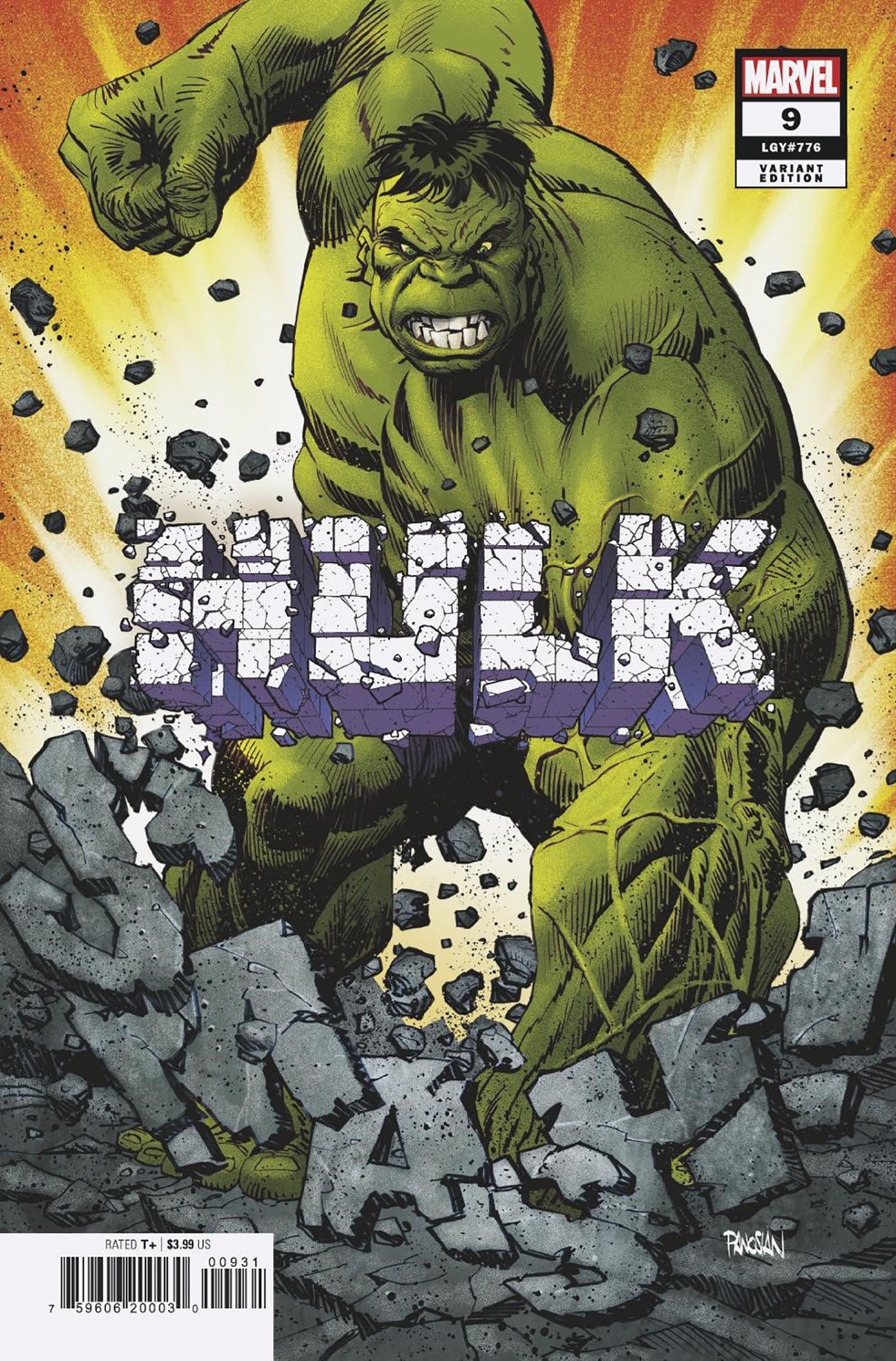 HULK #9 DAN PANOSIAN 1:25 Ratio Variant