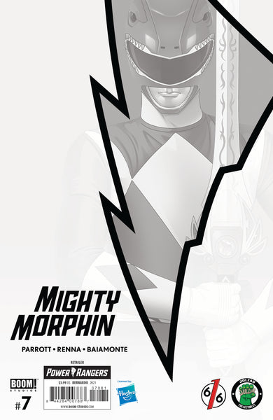 MIGHTY MORPHIN #7 BON BERNARDO Red Ranger Negative Space Variant LTD 500