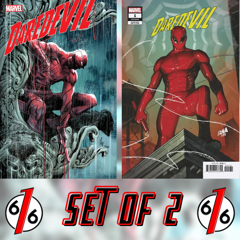 DAREDEVIL #1 SET CHECCHETTO Main Cover & NAKAYAMA Spider-Man Variant