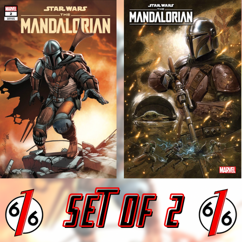 STAR WARS MANDALORIAN #2 LARROCA 616 Trade Dress Variant & ANDREWS Main