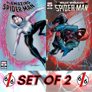 🚨🕷 AMAZING SPIDER-MAN #59 & MILES MORALES #23 TYLER KIRKHAM Variant Set of 2