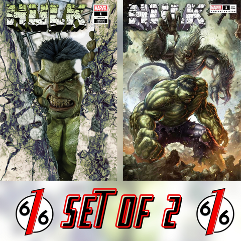 HULK #1 SET OF 2 QUAH & TURINI 616 Exclusive Trade Dress Variant LTD 3000