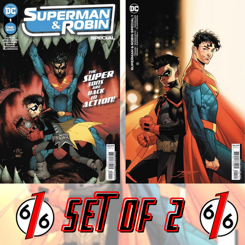 SUPERMAN & ROBIN SPECIAL #1 SET Bogdanovic Main Cover & Jimenez Varaint