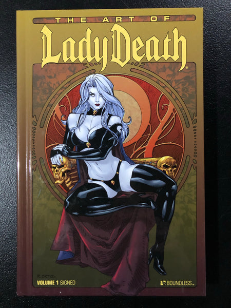 🔥☠️🖊 THE ART OF LADY DEATH VOLUME 1 Ortiz Cover Signed Pulido LTD 350 HC