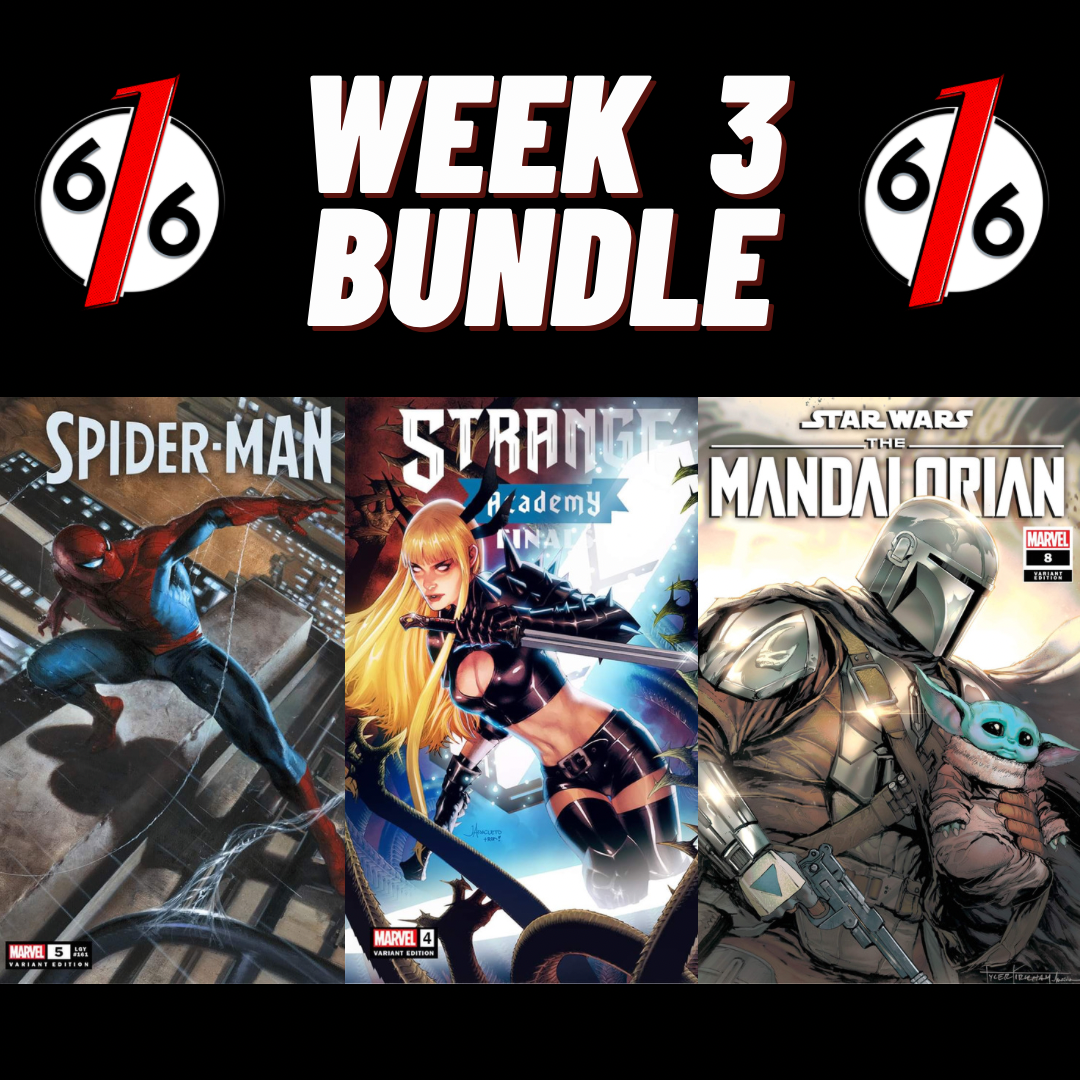 616 COMICS WEEK 3 TRADE DRESS BUNDLE Spider-Man 5 & Strange Academy Finals 4 & Mandalorian 8 