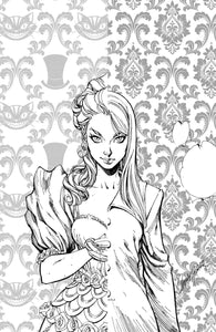 ALICE EVER AFTER #1 J SCOTT CAMPBELL 1:50 B&W Ratio Variant