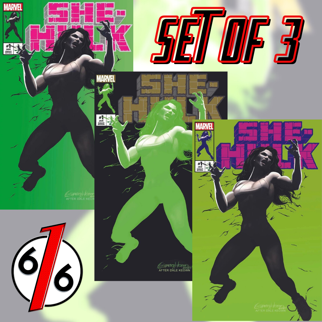 SHE-HULK #1 GREG HORN Hulk #377 Homage Variant Set Of 3 LTD 1000