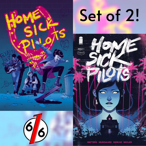 🚨😱 HOME SICK PILOTS #1 SET OF 2 HUTCHISON Exclusive Variant + Cover A NM COA