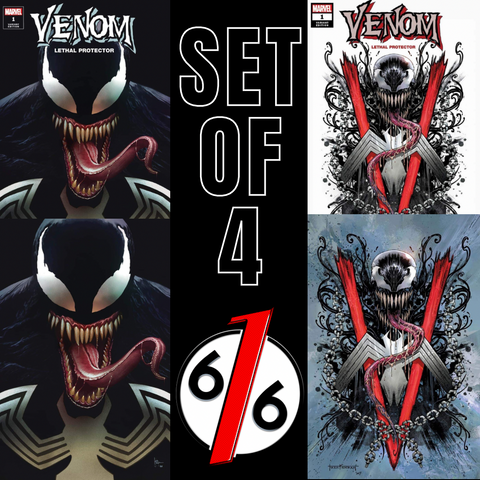 VENOM LETHAL PROTECTOR #1 Variant Set Of 4 KIRKHAM & SUAYAN 616