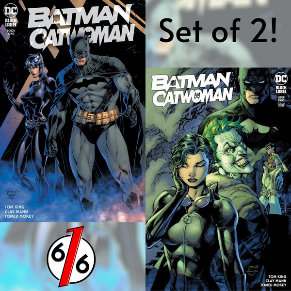 🚨🦇🔥 BATMAN CATWOMAN #1 & #2 JIM LEE WILLIAMS SET OF 2 Exclusive & #2 Cover B