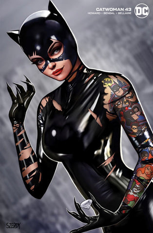 CATWOMAN #43 NATHAN SZERDY 616 Tattoo Minimal Dress Variant