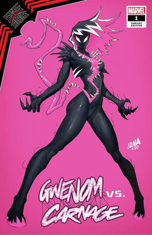 KING IN BLACK GWENOM VS CARNAGE #1 DAVID NAKAYAMA Trade Dress Variant